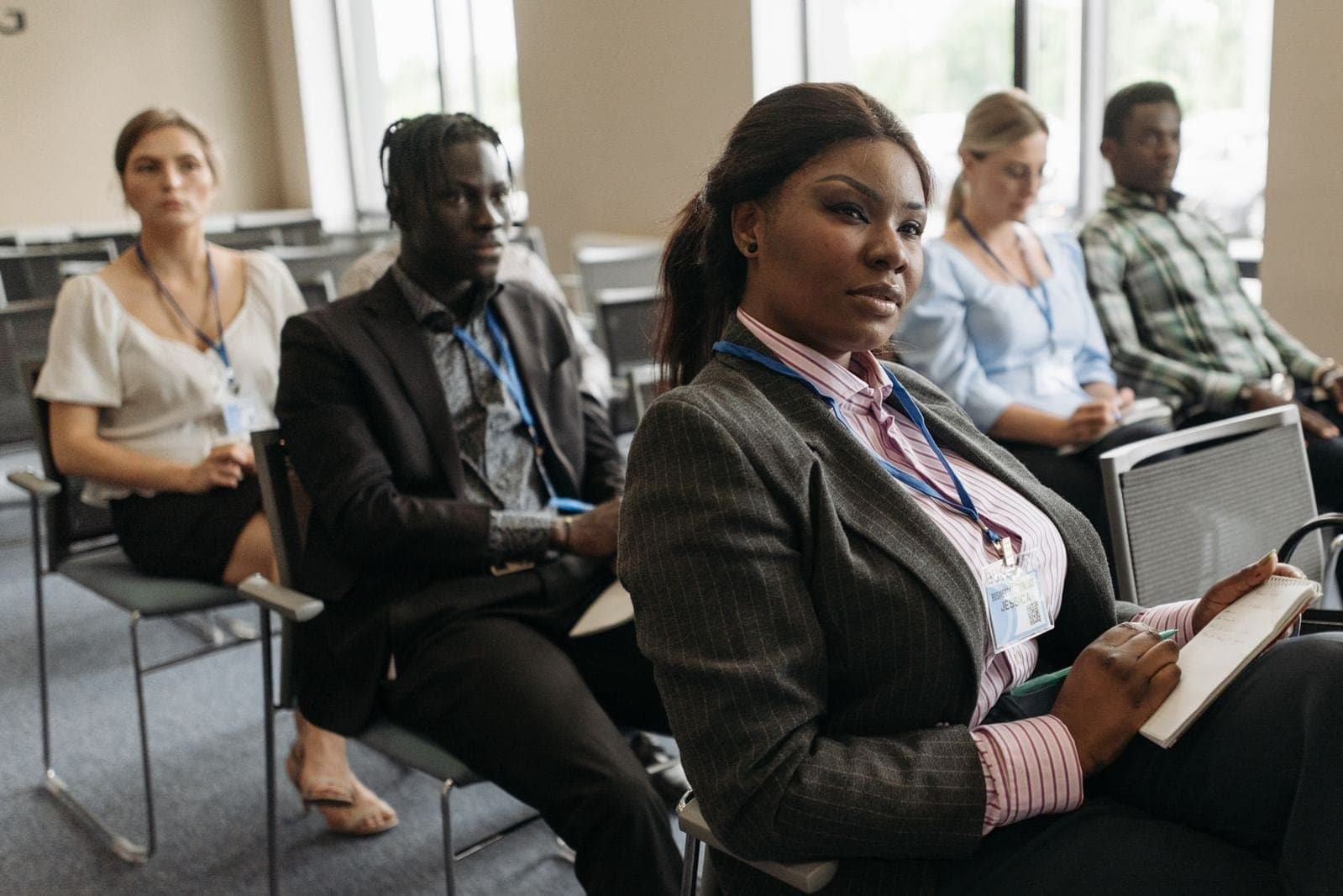 Businesspeople Listening to a Presentation